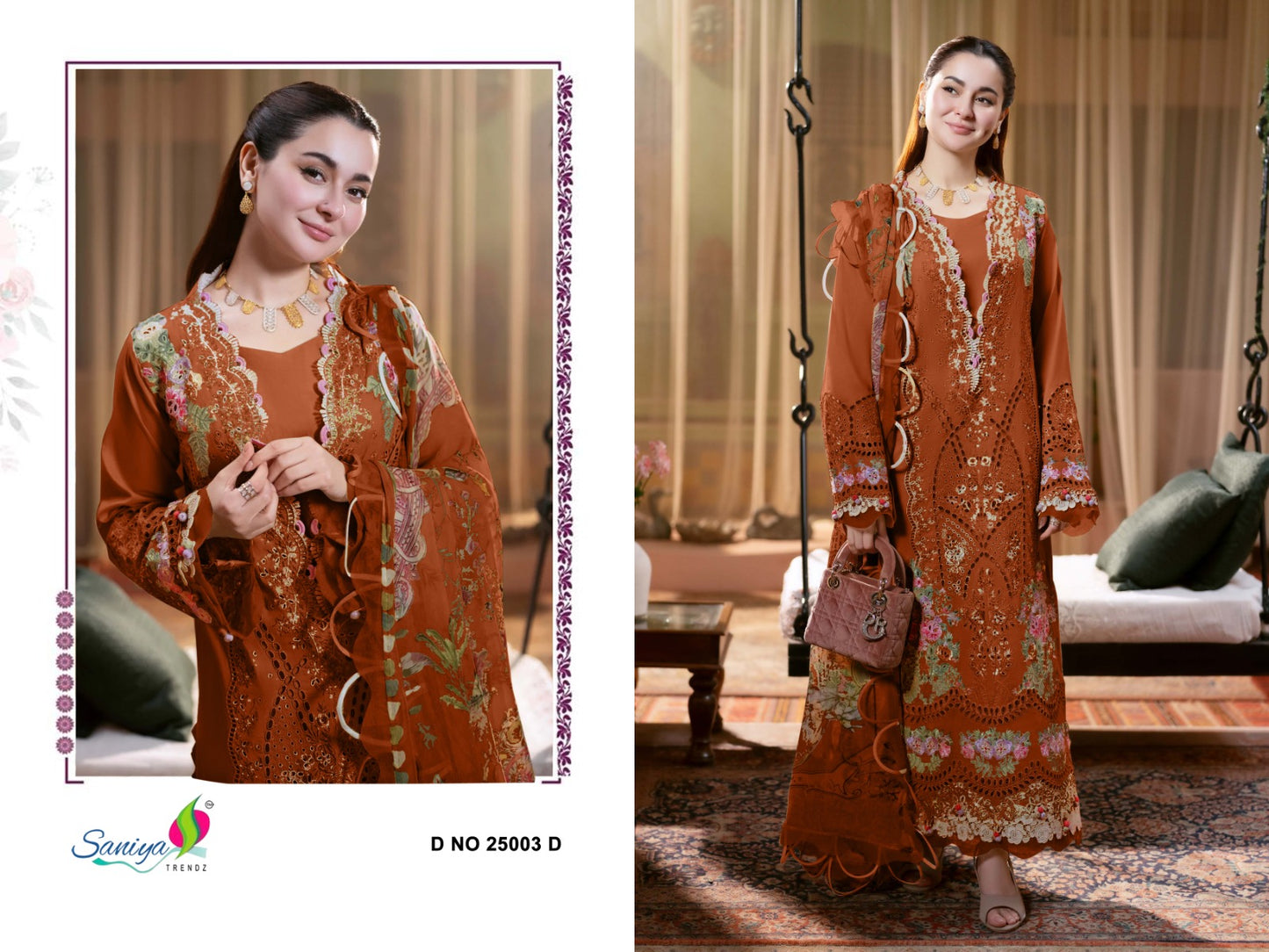 25003-D Ombre Vol 25 Saniya Trendz Cotton Pakistani Salwar Suits