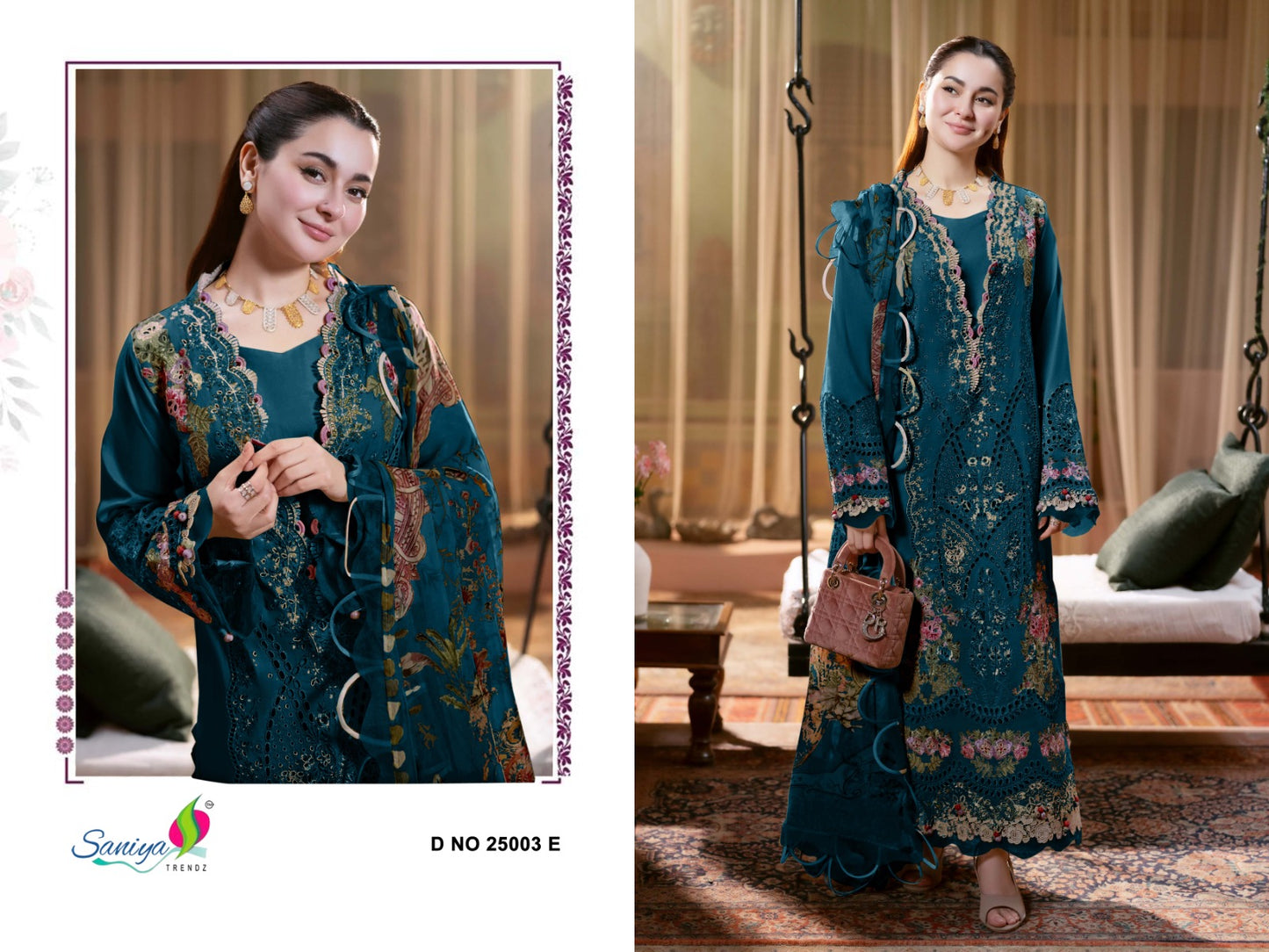 25003-E Ombre Vol 25 Saniya Trendz Cotton Pakistani Salwar Suits