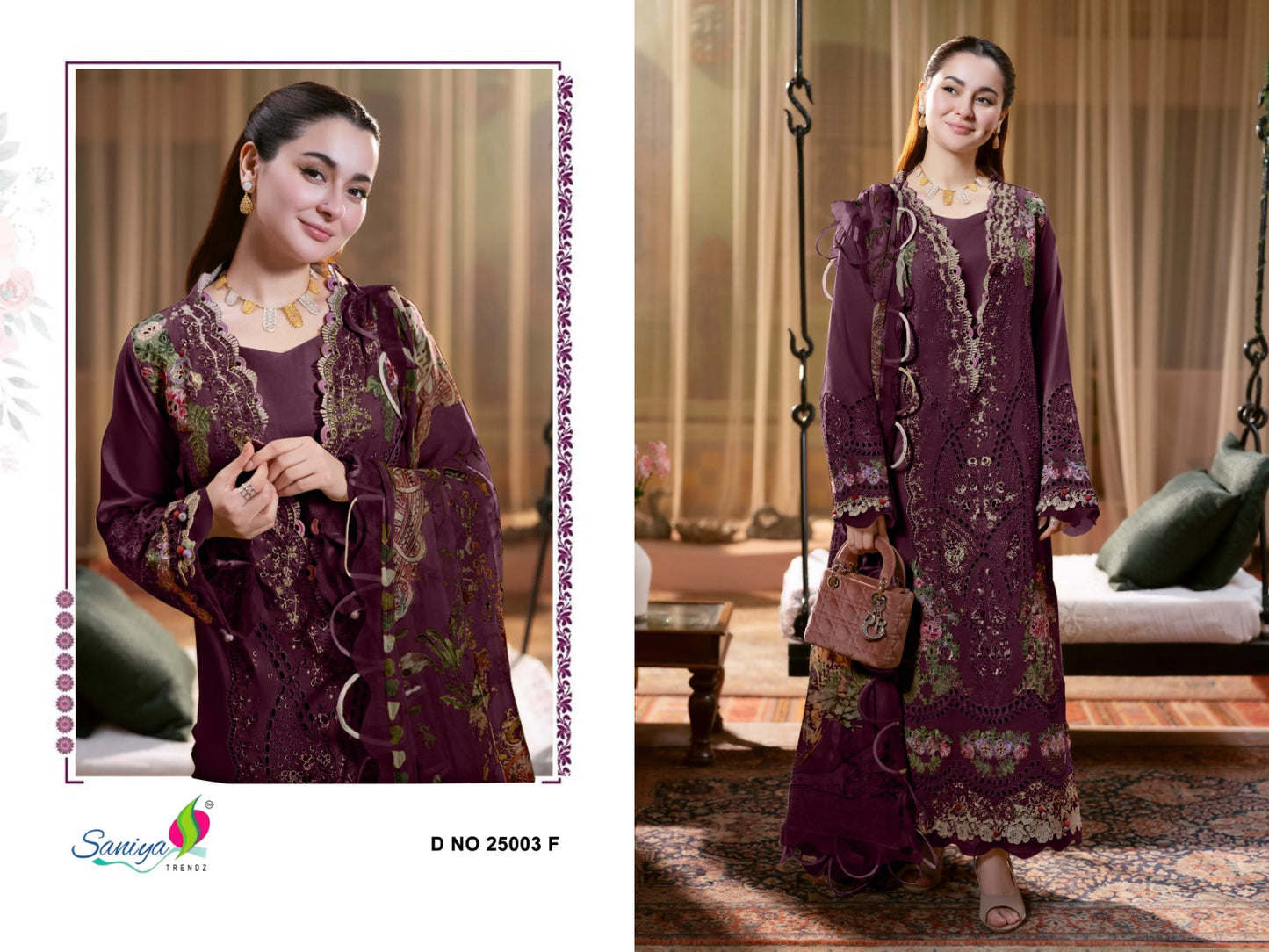 25003-F Ombre Vol 25 Saniya Trendz Cotton Pakistani Salwar Suits