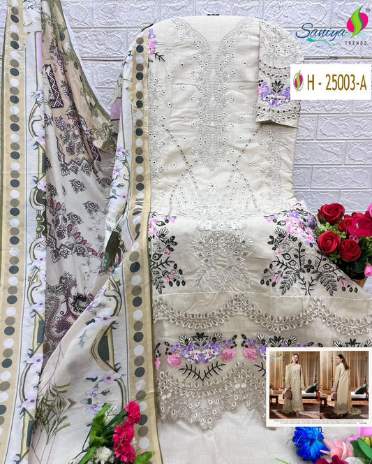 25003 A Ombre Vol-25 Saniya Trendz Embroidered Pakistani Salwar Suits