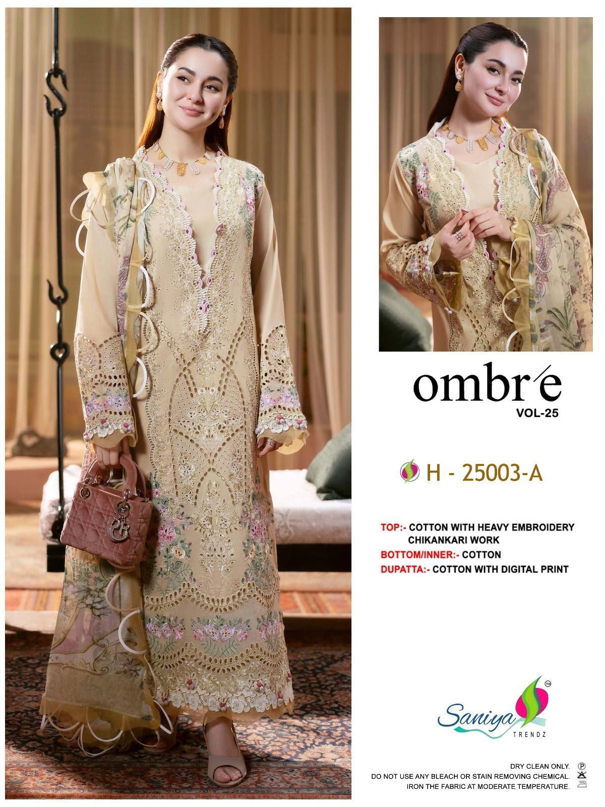 25003 A Ombre Vol-25 Saniya Trendz Embroidered Pakistani Salwar Suits