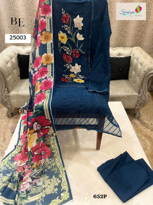 25003 Adanslibas Zaria 25 Saniya Trendz Cotton Pakistani Salwar Suits