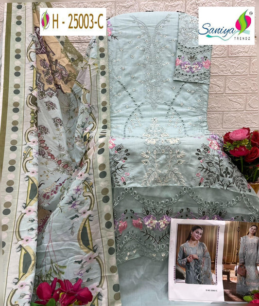 25003 C Ombre Vol-25 Saniya Trendz Embroidered Pakistani Salwar Suits