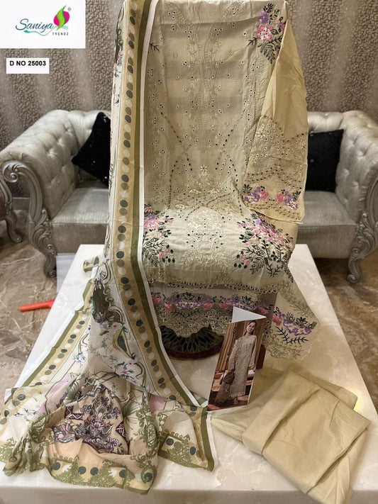 25003 Ombre Vol 25 Saniya Trendz Embroidery Pakistani Salwar Suits