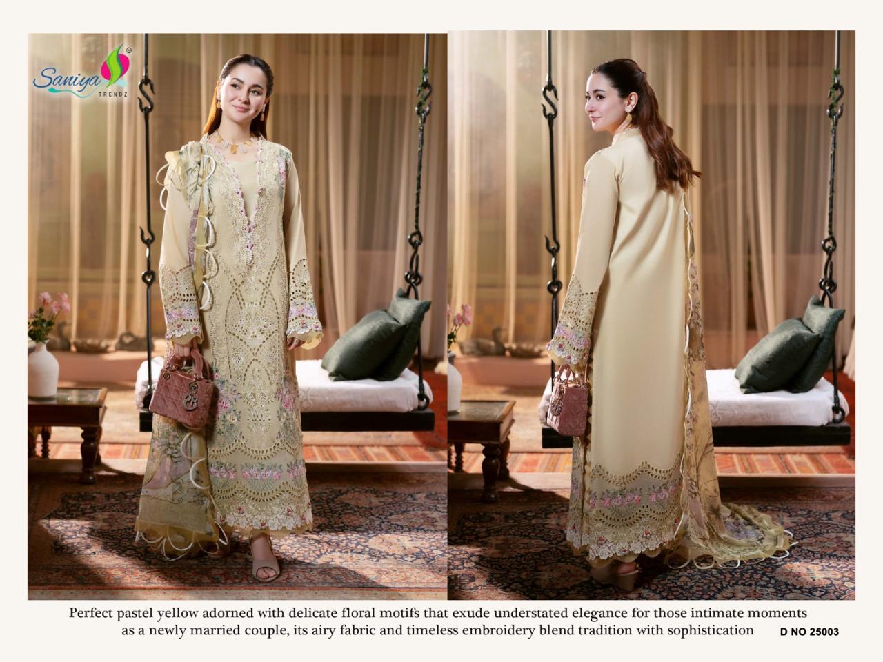 25003 Ombre Vol 25 Saniya Trendz Embroidery Pakistani Salwar Suits