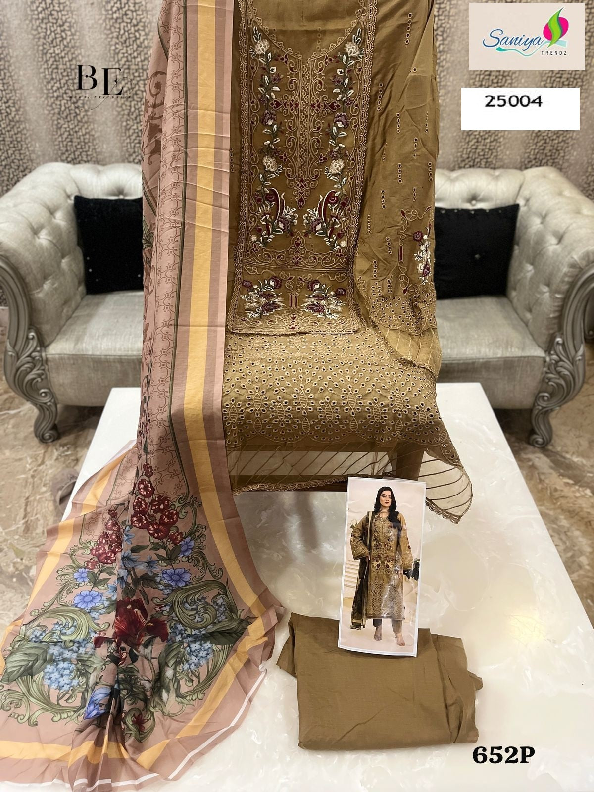 25004 Adanslibas Zaria 25 Saniya Trendz Cotton Pakistani Salwar Suits