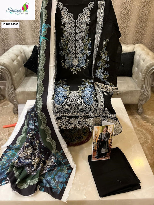 25005 Ombre Vol 25 Saniya Trendz Embroidery Pakistani Salwar Suits