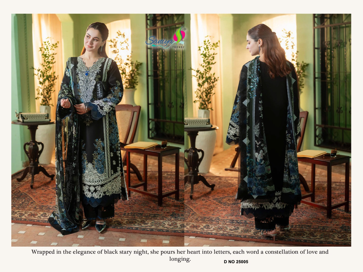 25005 Ombre Vol 25 Saniya Trendz Embroidery Pakistani Salwar Suits