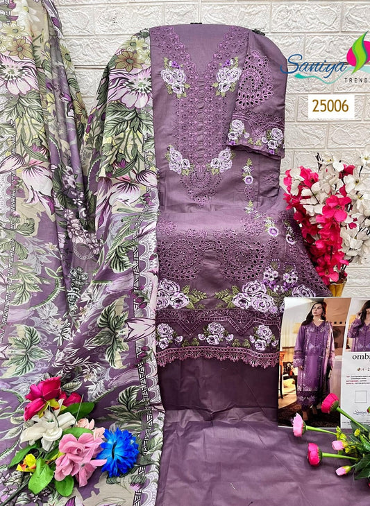 25006 Ombré Vol 25Nx Saniya Trendz Embroidery Pakistani Salwar Suits