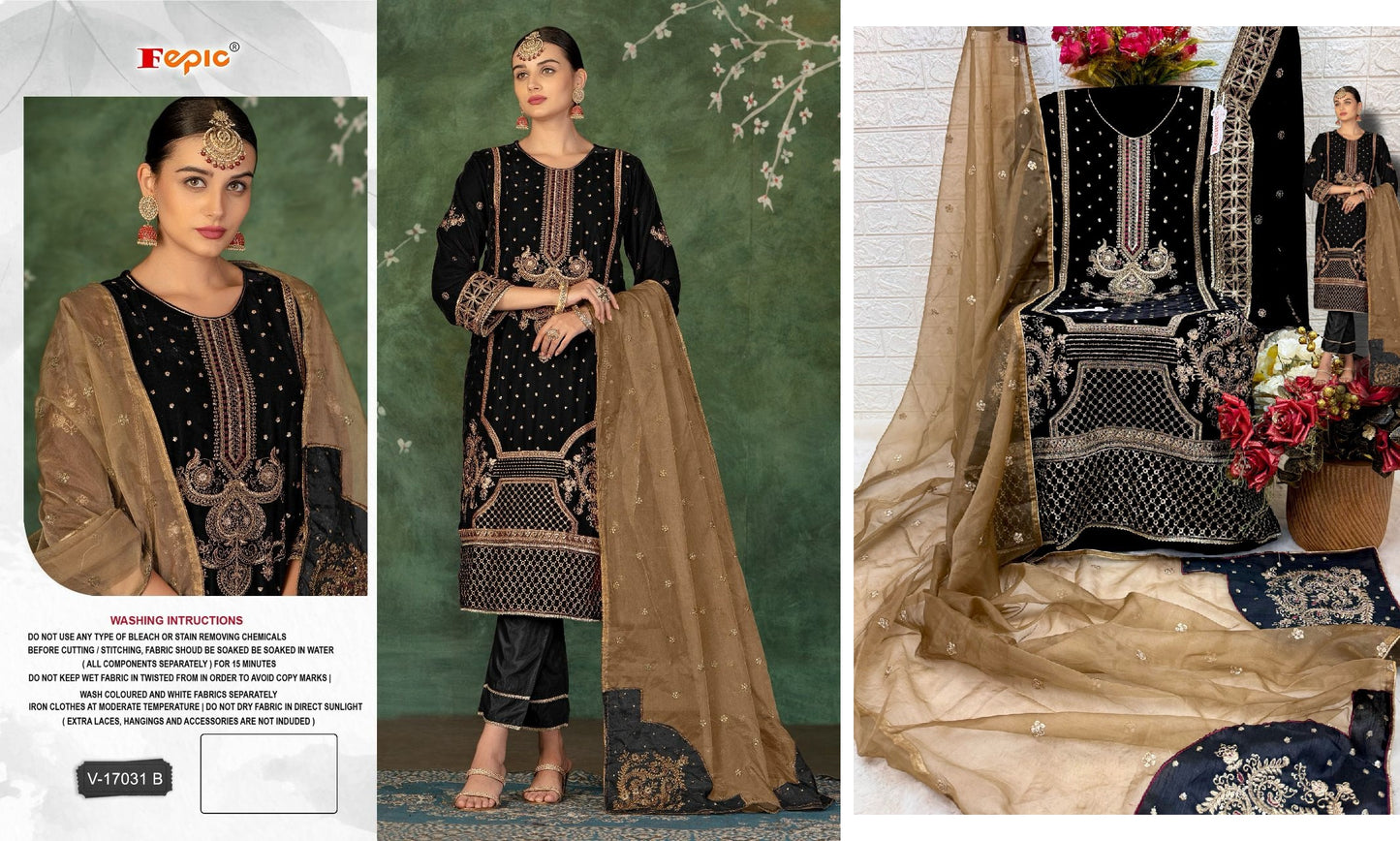 V 17031B Fepic Pakistani Salwar Suits