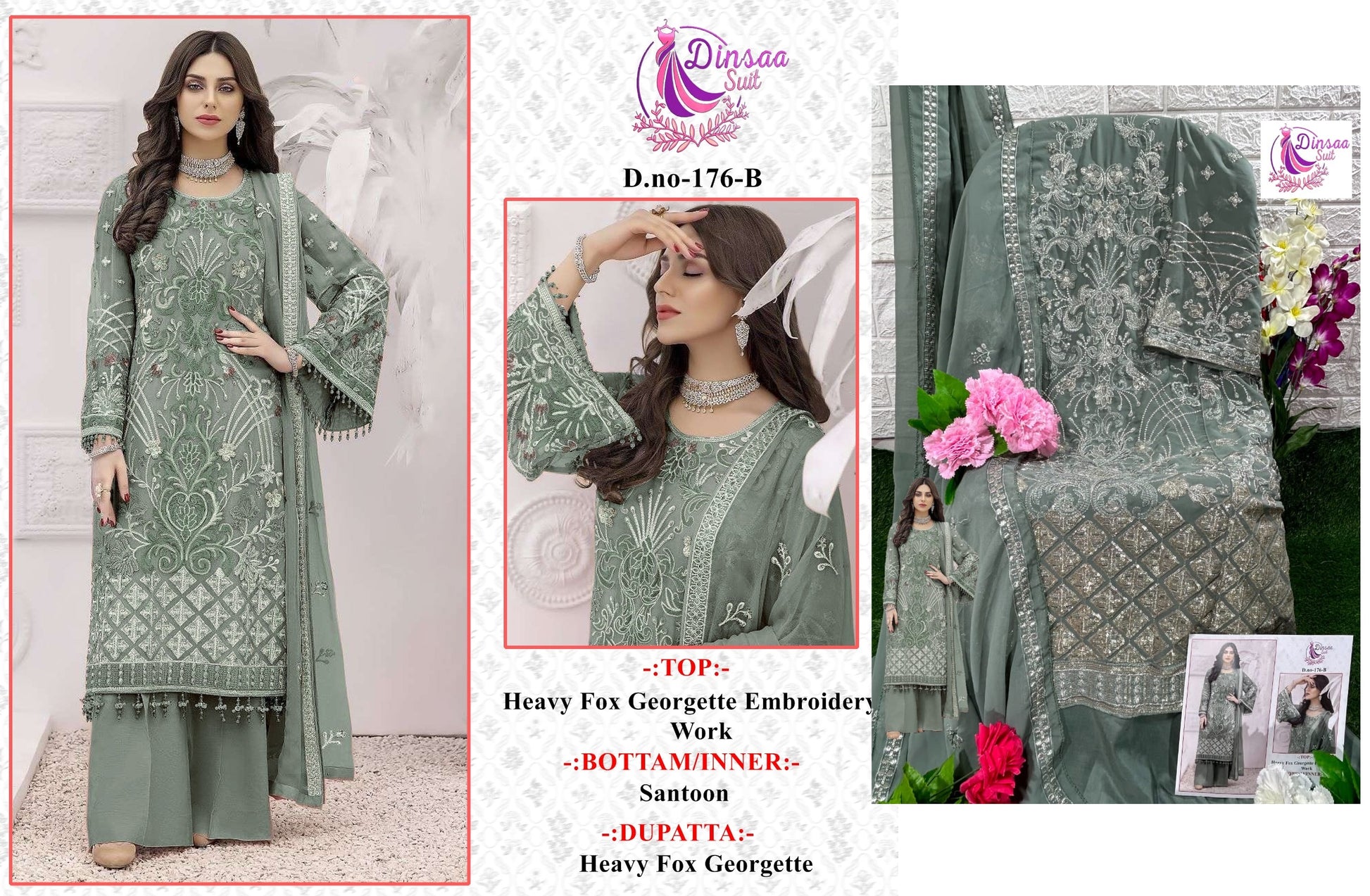 176B Dinsaa Suit Pakistani Salwar Suits
