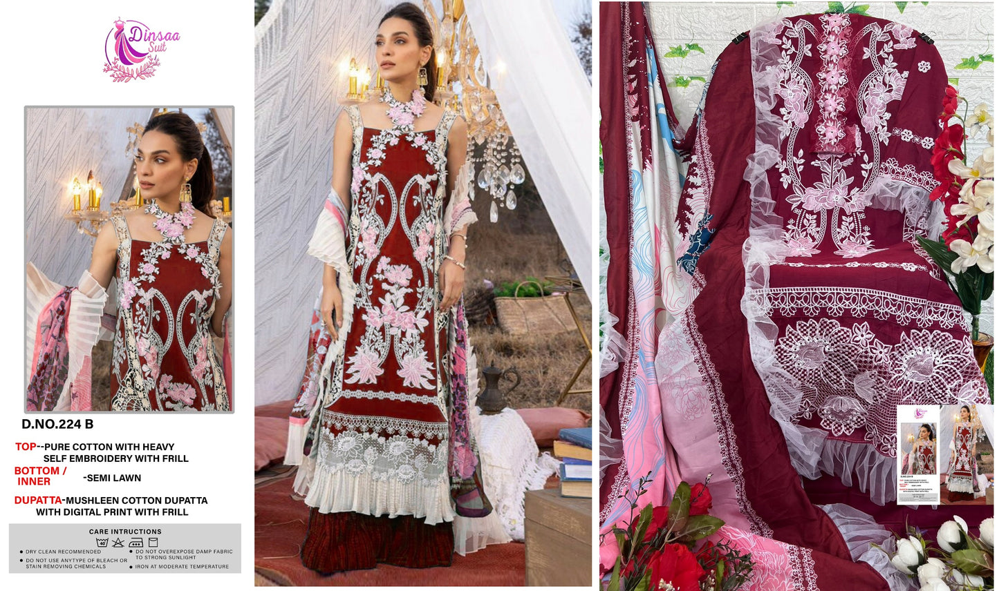 224B Dinsaa Suit Pakistani Salwar Suits