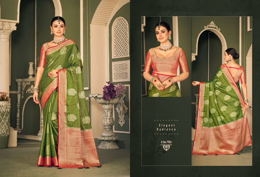 7905 Trisha Royal Pankh Sarees