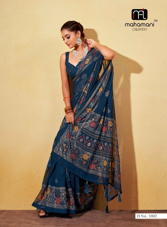1002 Anguri Vol 1 Mahamani Creation Sarees