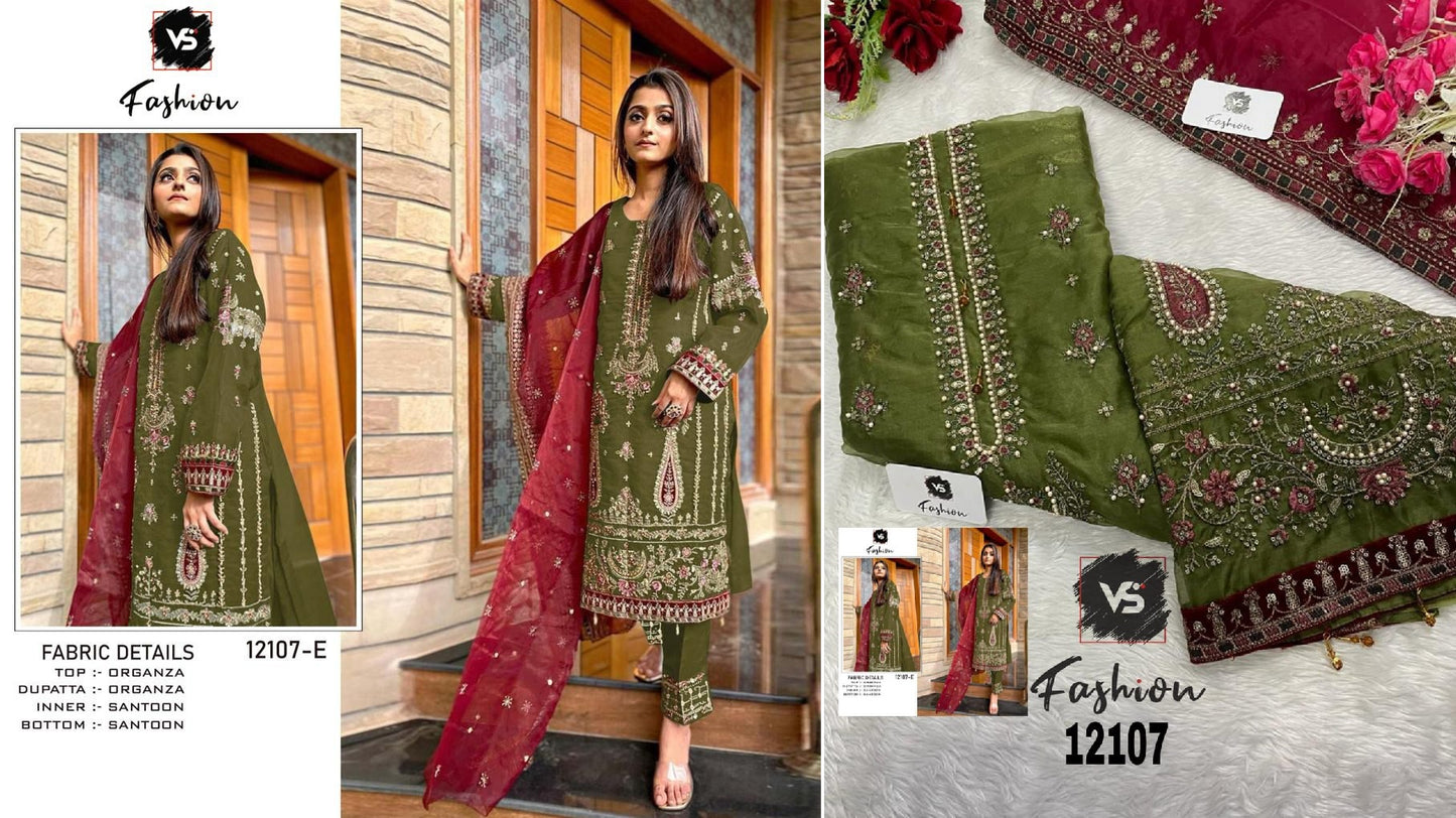 12107E Vs Fashion Pakistani Salwar Suits