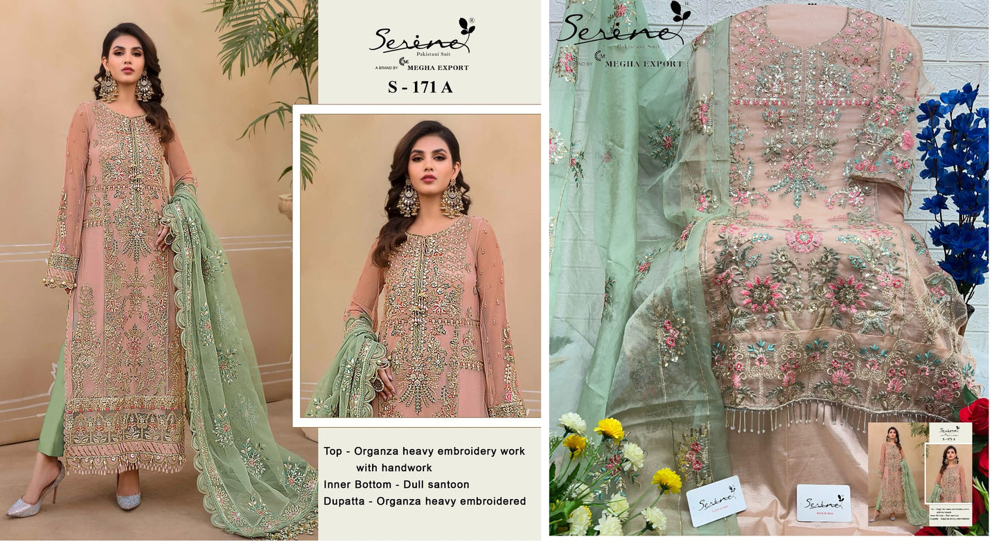 171A Serine Pakistani Salwar Suits