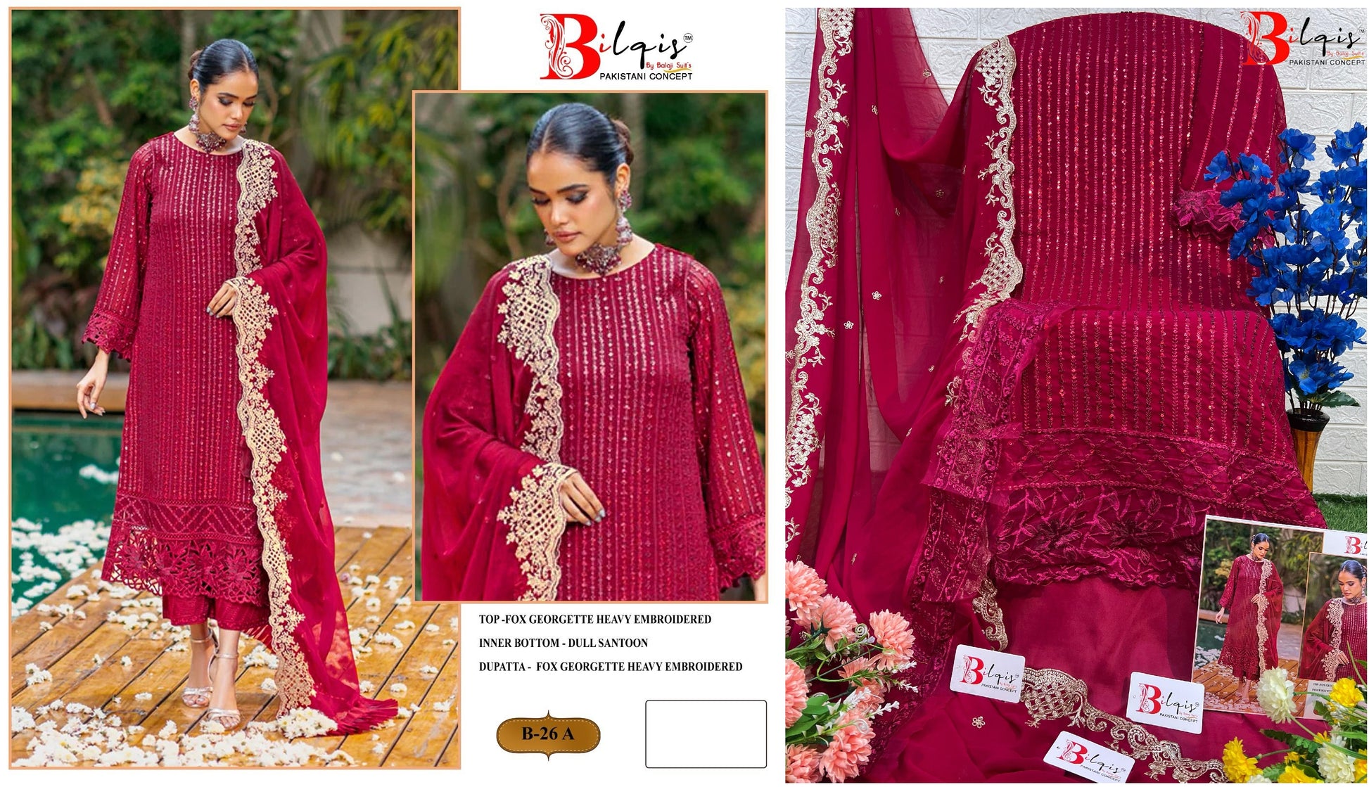 26A Bilqis Pakistani Salwar Suits