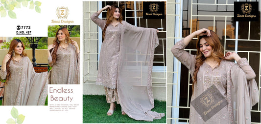 487 Ziaaz Designs Pakistani Salwar Suits