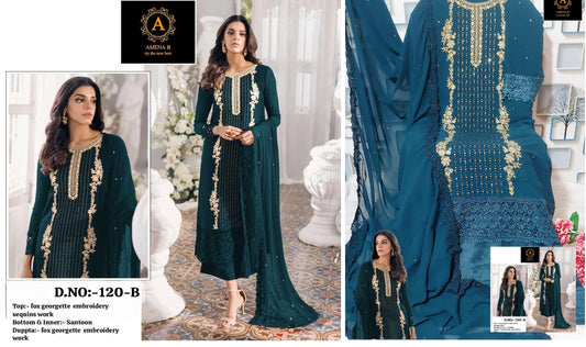 120B Amena B Pakistani Salwar Suits