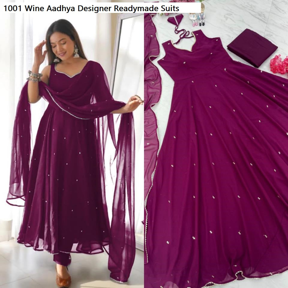 1001Wine Aadhya Designer Readymade Suits