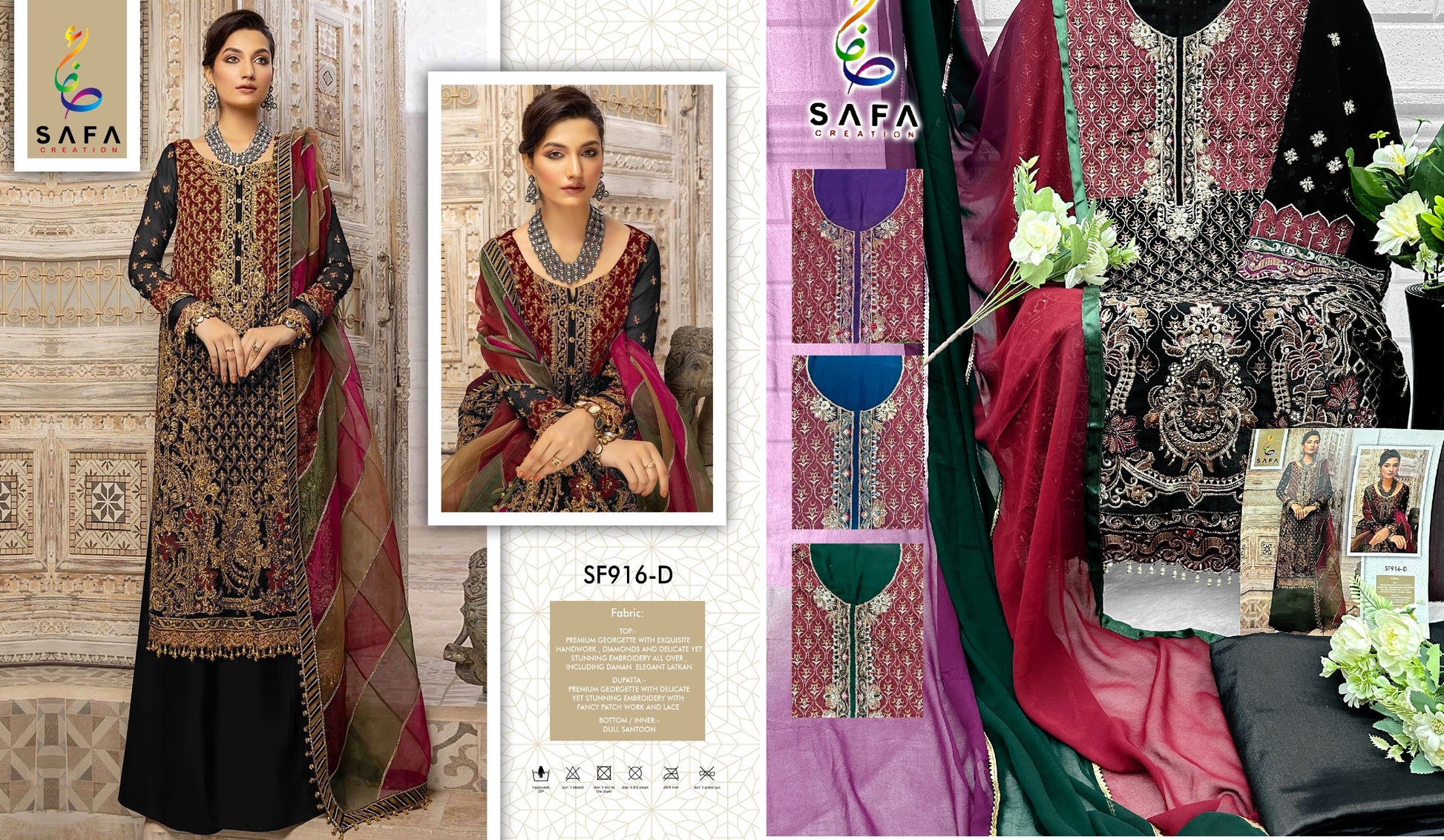 916D Safa Creation Pakistani Salwar Suits