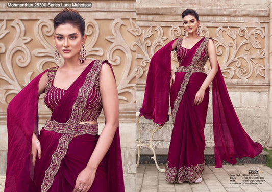 25308 Mohmanthan 25300 Series Luna Mahotsav Silk Ready To Wear Saree