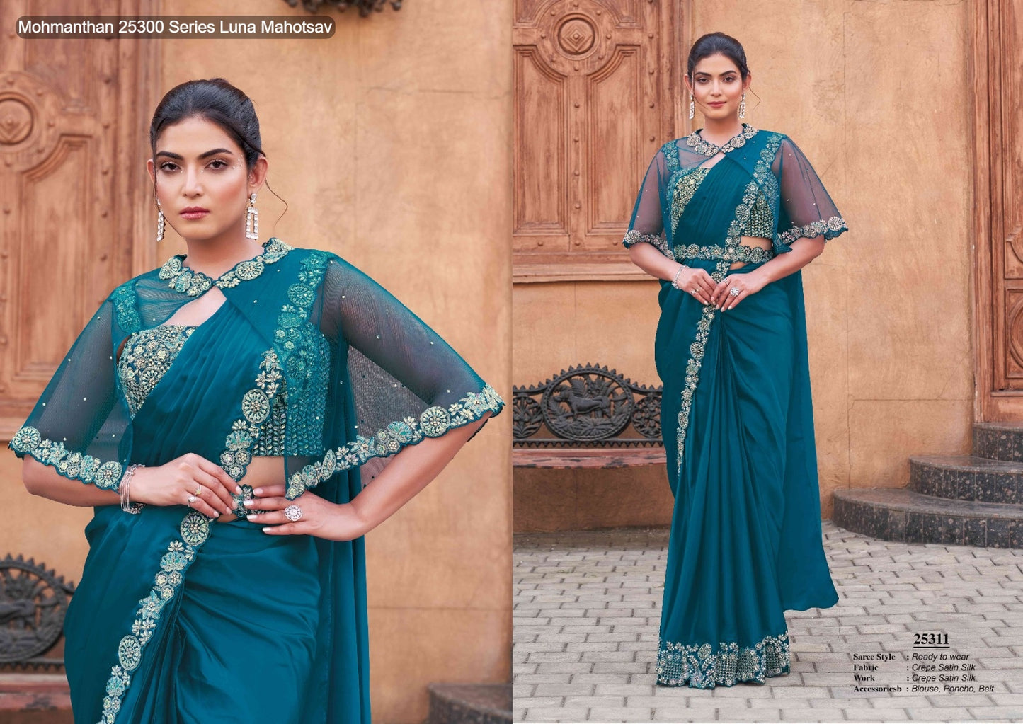 25311 Mohmanthan 25300 Series Luna Mahotsav Silk Ready To Wear Saree