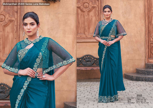 25311 Mohmanthan 25300 Series Luna Mahotsav Silk Ready To Wear Saree
