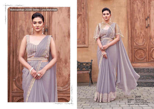 25315 Mohmanthan 25300 Series Luna Mahotsav Silk Ready To Wear Saree
