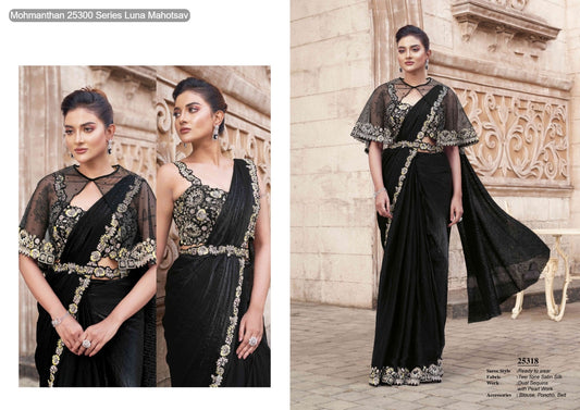 25318 Mohmanthan 25300 Series Luna Mahotsav Silk Ready To Wear Saree