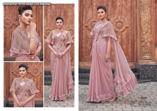 25319 Mohmanthan 25300 Series Luna Mahotsav Silk Ready To Wear Saree