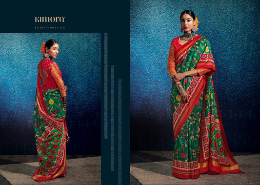 2057 Kalam X Patola Kimora Sarees
