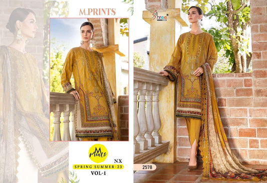2578 Spring Summer 23 Vol 1 Shree Fabs Printed Pakistani Patch Suits