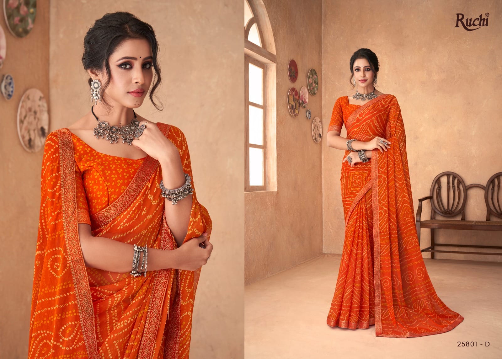 25801-D Simayaa Ruchi Chiffon Sarees