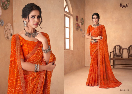 25801-D Simayaa Ruchi Chiffon Sarees