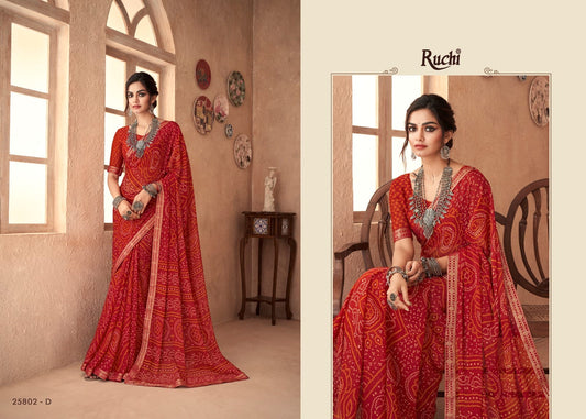 25802-D Simayaa Ruchi Chiffon Sarees
