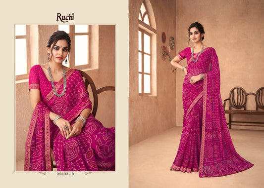 25803-B Simayaa Ruchi Chiffon Sarees
