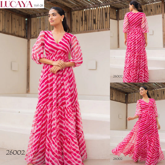 26002 Vol 26 Lucaya Faux Georgette One Piece Gown