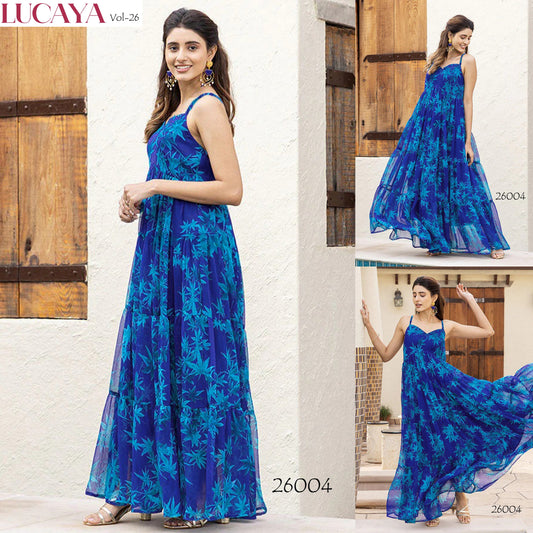 26004 Vol 26 Lucaya Faux Georgette One Piece Gown