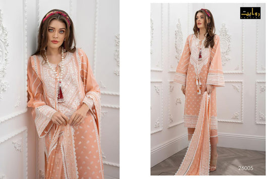 26005 Rawayat Pure Cotton Pakistani Salwar Suits