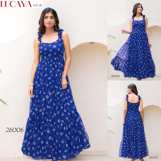 26006 Vol 26 Lucaya Faux Georgette One Piece Gown