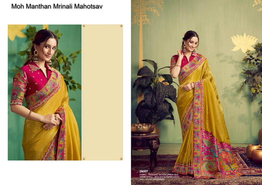 26007 Moh Manthan Mrinali Mahotsav Upada Silk Sarees