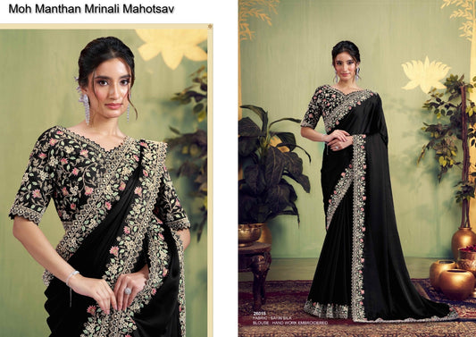 26015 Moh Manthan Mrinali Mahotsav Satin Silk Sarees