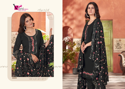 2604 Tejaswini Varni Fabrics Embroidery Readymade Suits
