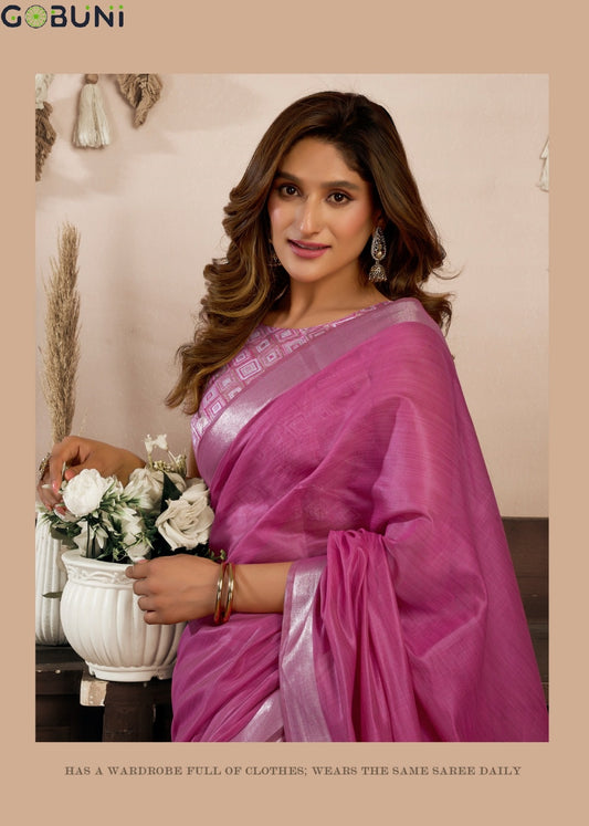 2607 Srividya Gobuni Khadi Cotton Sarees