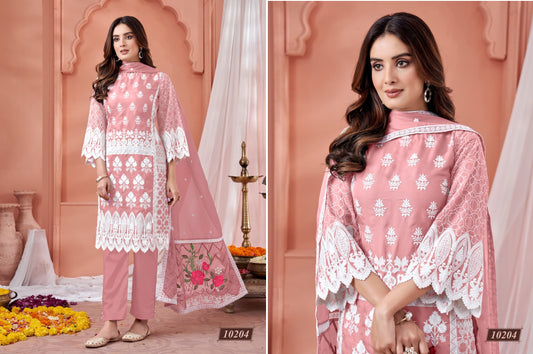 10204 Vol 20 Anjubaa Unstitched Suits