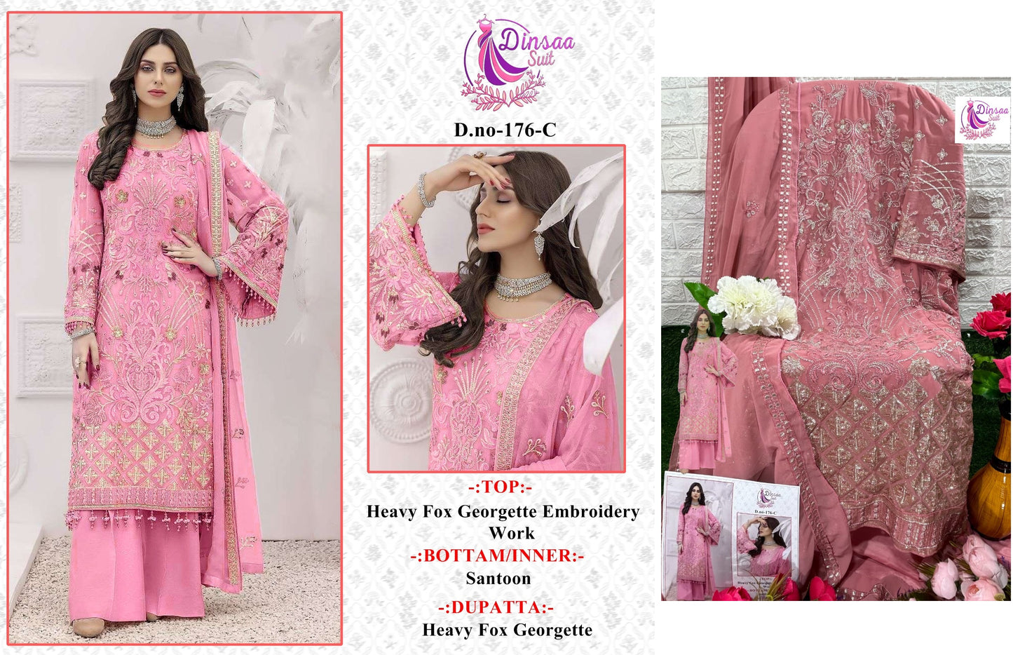 176C Dinsaa Suit Pakistani Salwar Suits