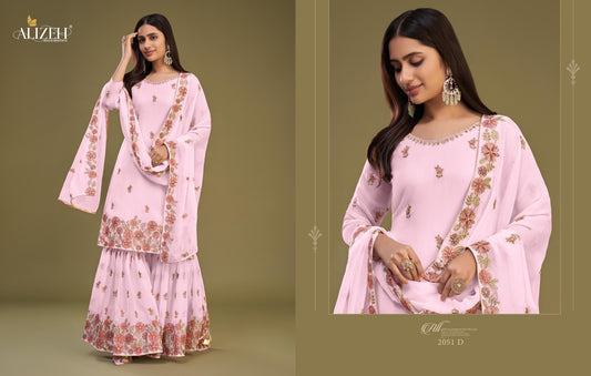 2051D Zaida Vol 11 Alizeh Unstitched Suits