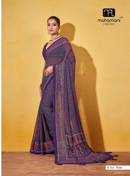 3006 Ankita Vol 3 Mahamani Creation Sarees