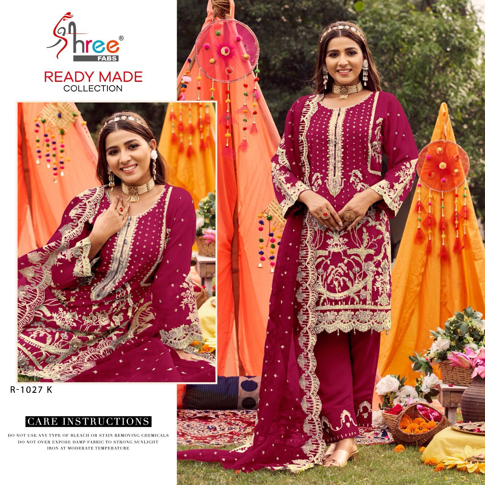 1027K Shree Fabs Pakistani Readymade Suits